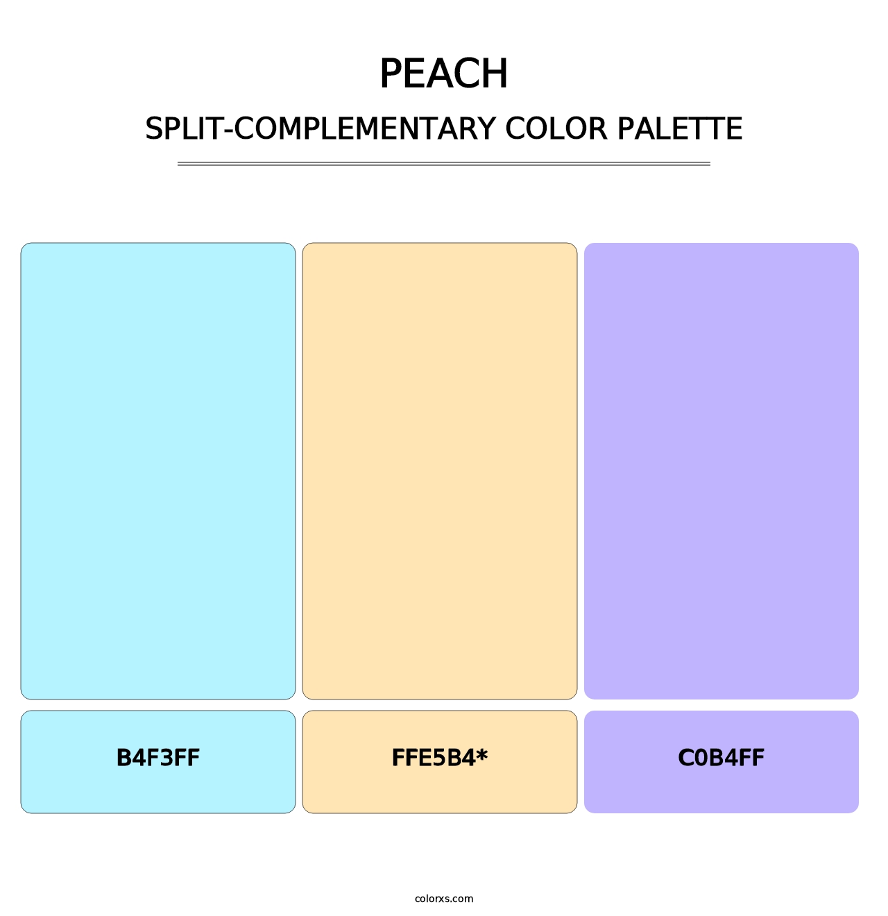 Peach - Split-Complementary Color Palette