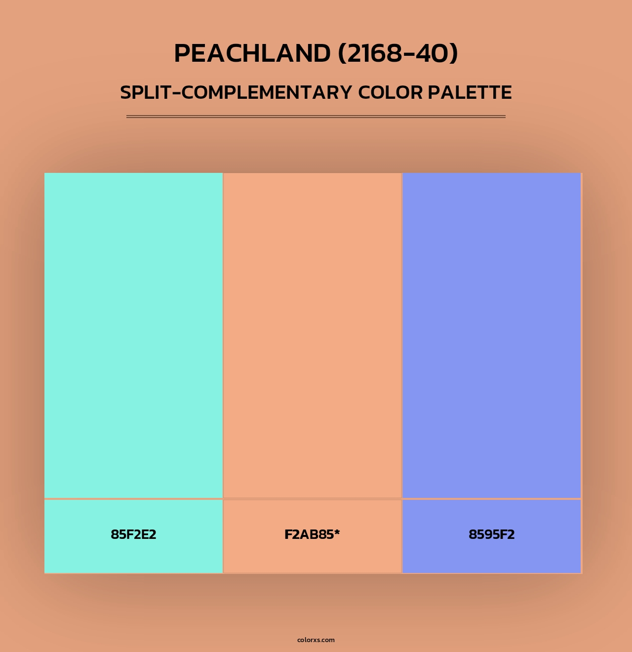Peachland (2168-40) - Split-Complementary Color Palette