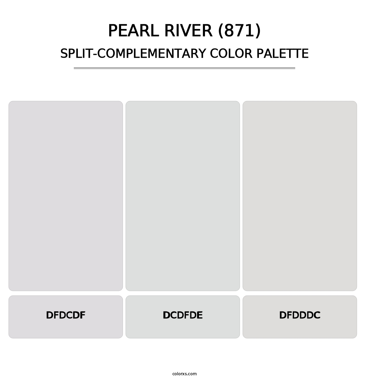 Pearl River (871) - Split-Complementary Color Palette