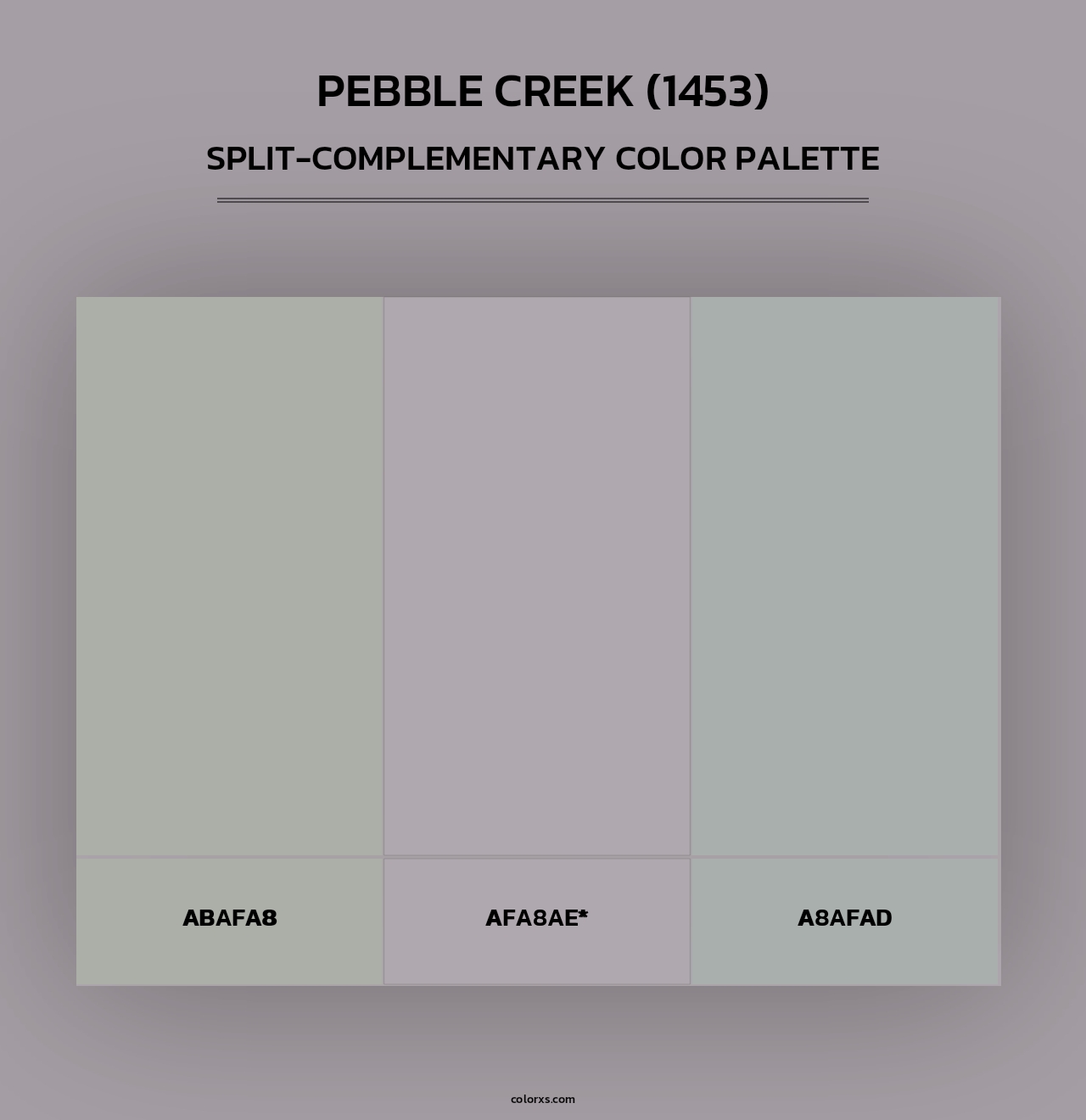 Pebble Creek (1453) - Split-Complementary Color Palette