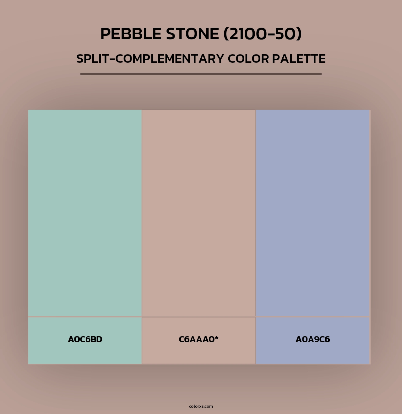 Pebble Stone (2100-50) - Split-Complementary Color Palette