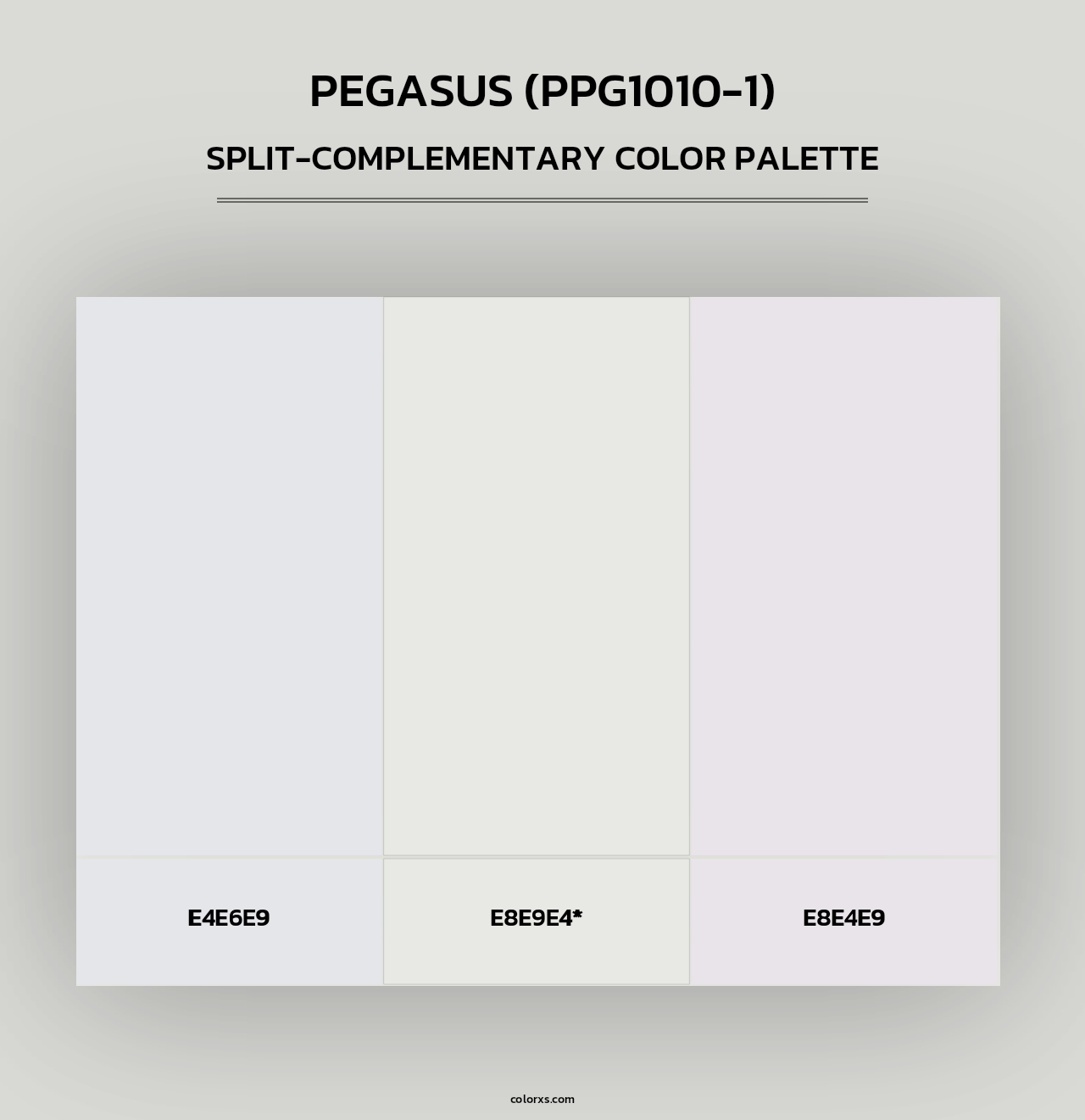 Pegasus (PPG1010-1) - Split-Complementary Color Palette