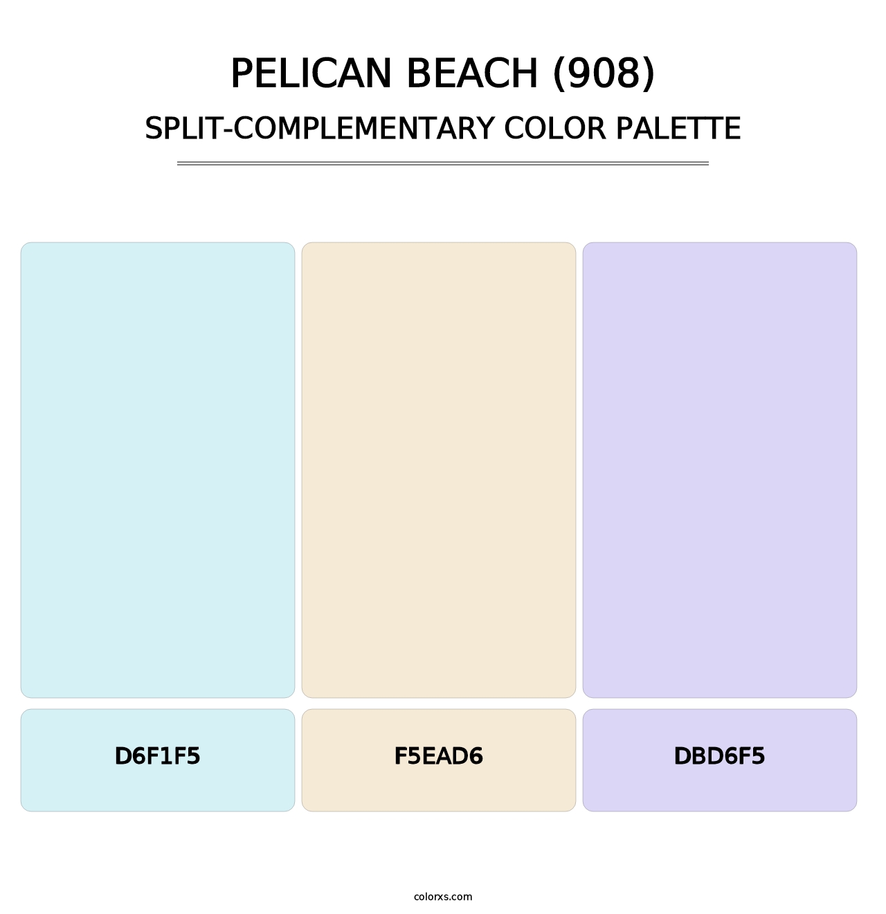 Pelican Beach (908) - Split-Complementary Color Palette