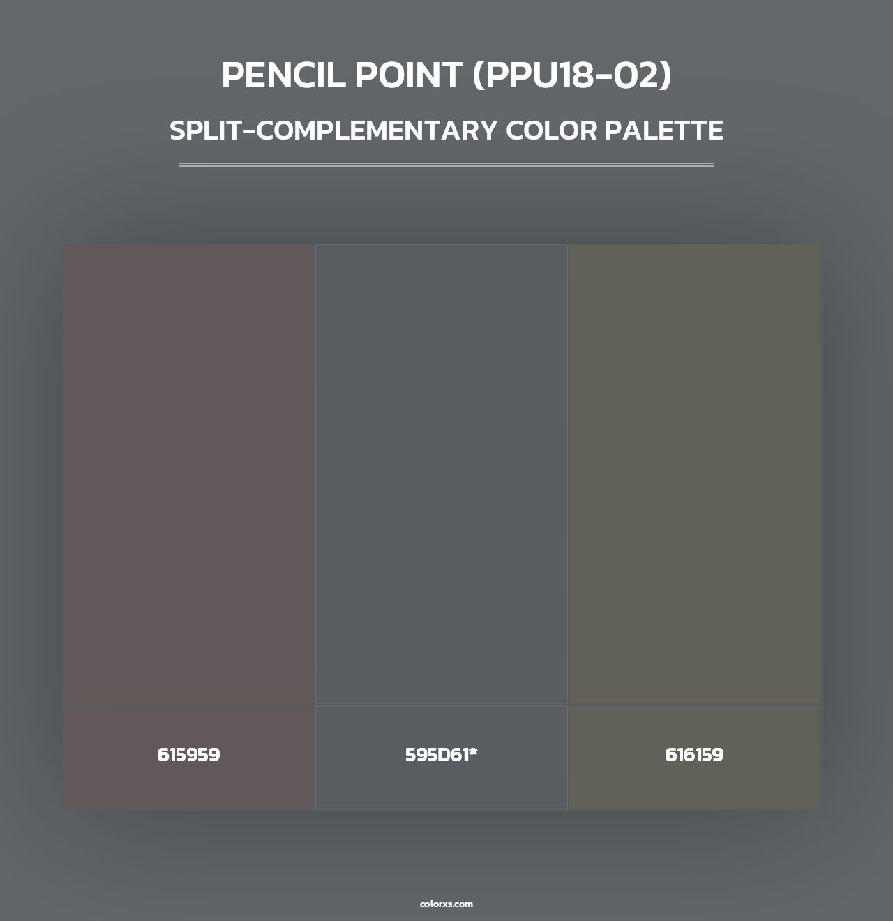 Pencil Point (PPU18-02) - Split-Complementary Color Palette