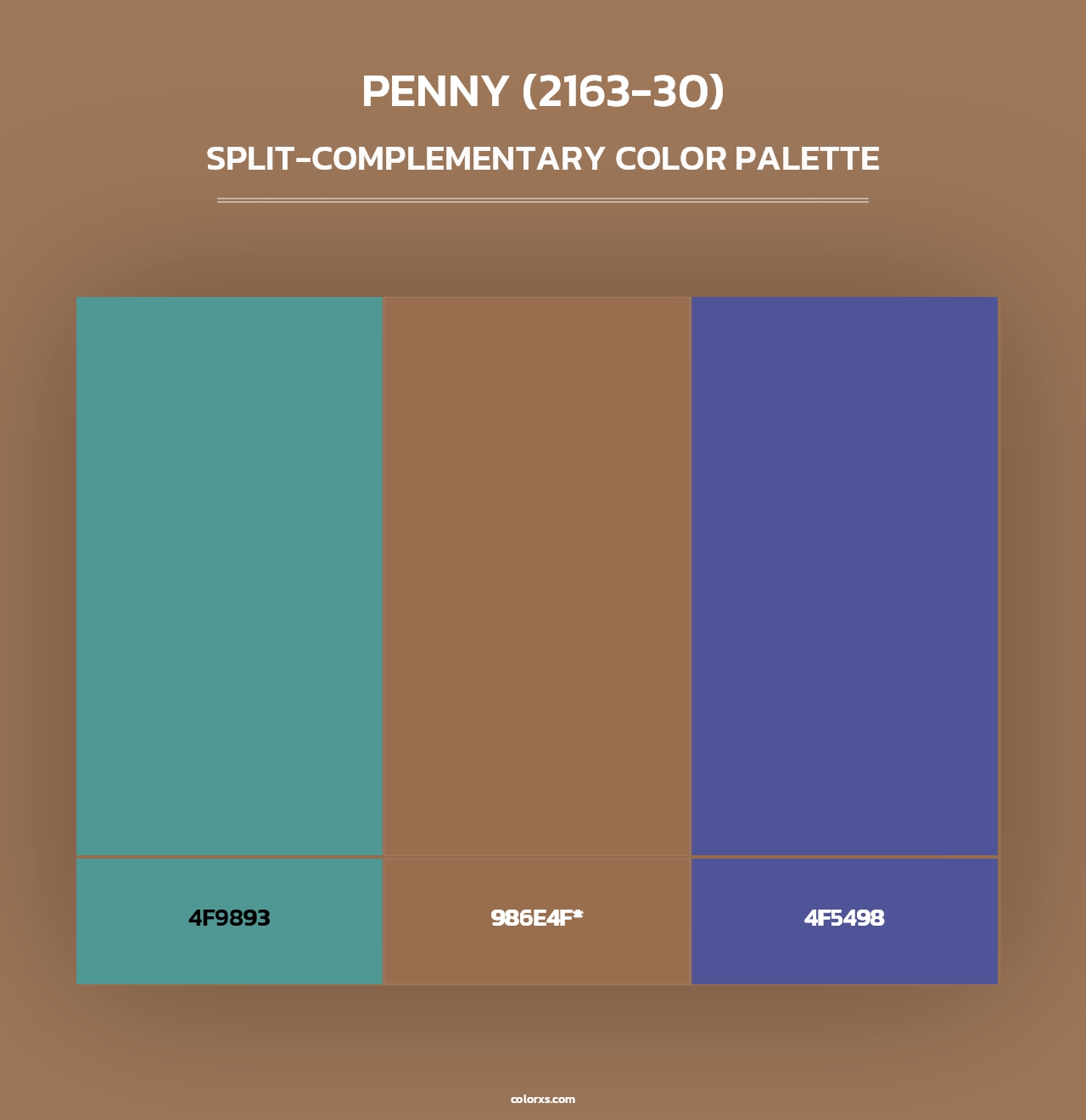 Penny (2163-30) - Split-Complementary Color Palette