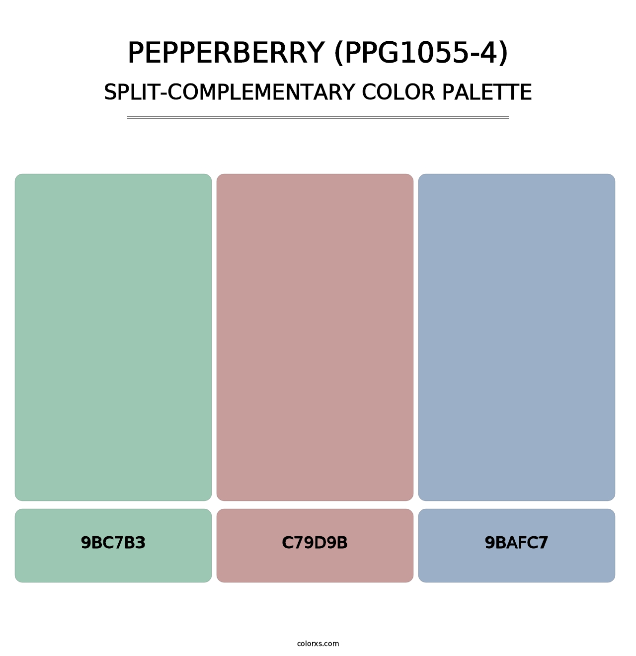 Pepperberry (PPG1055-4) - Split-Complementary Color Palette