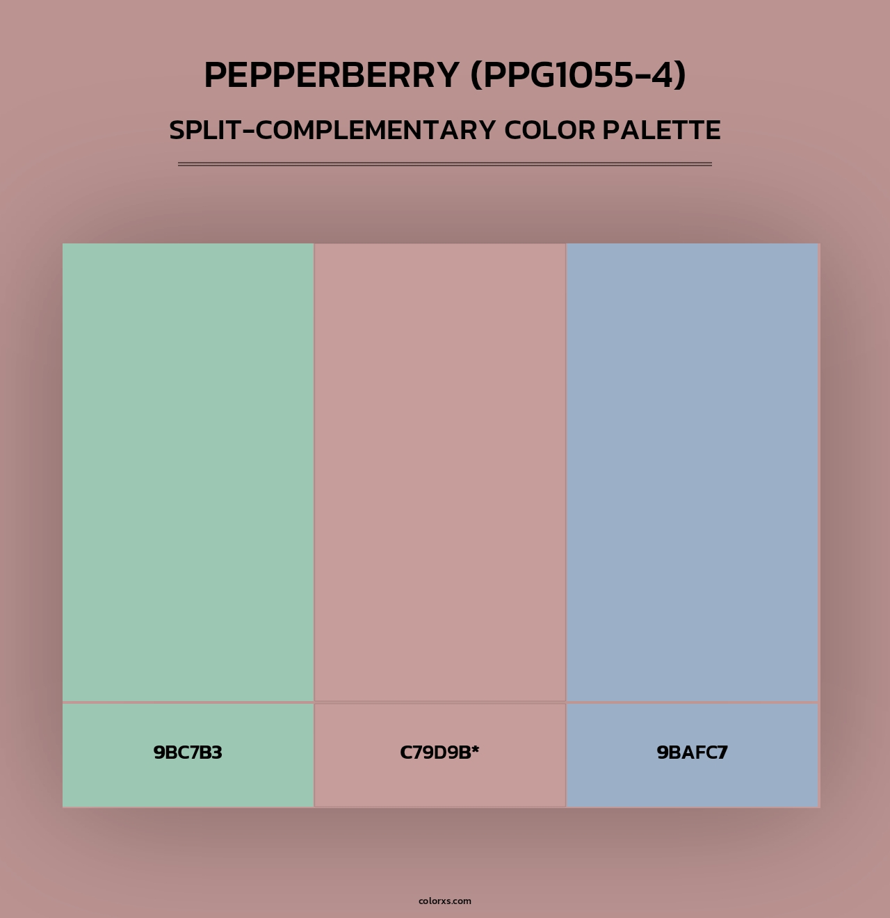 Pepperberry (PPG1055-4) - Split-Complementary Color Palette