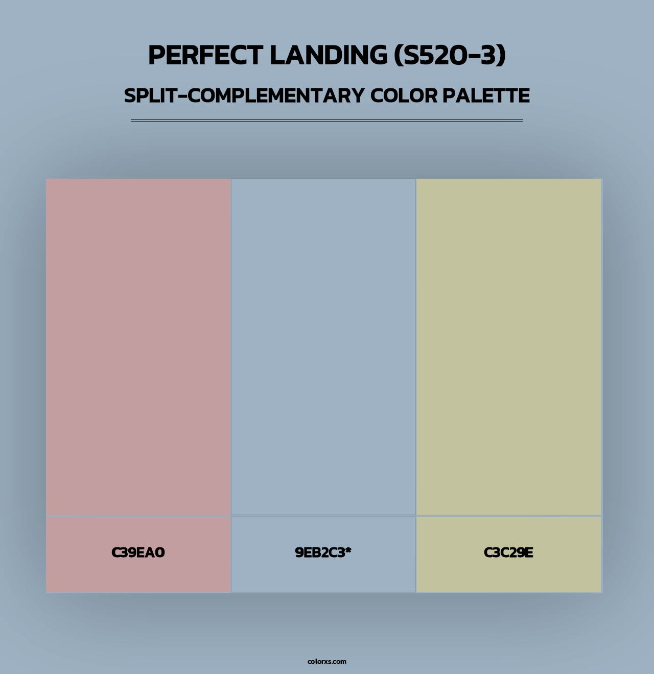 Perfect Landing (S520-3) - Split-Complementary Color Palette