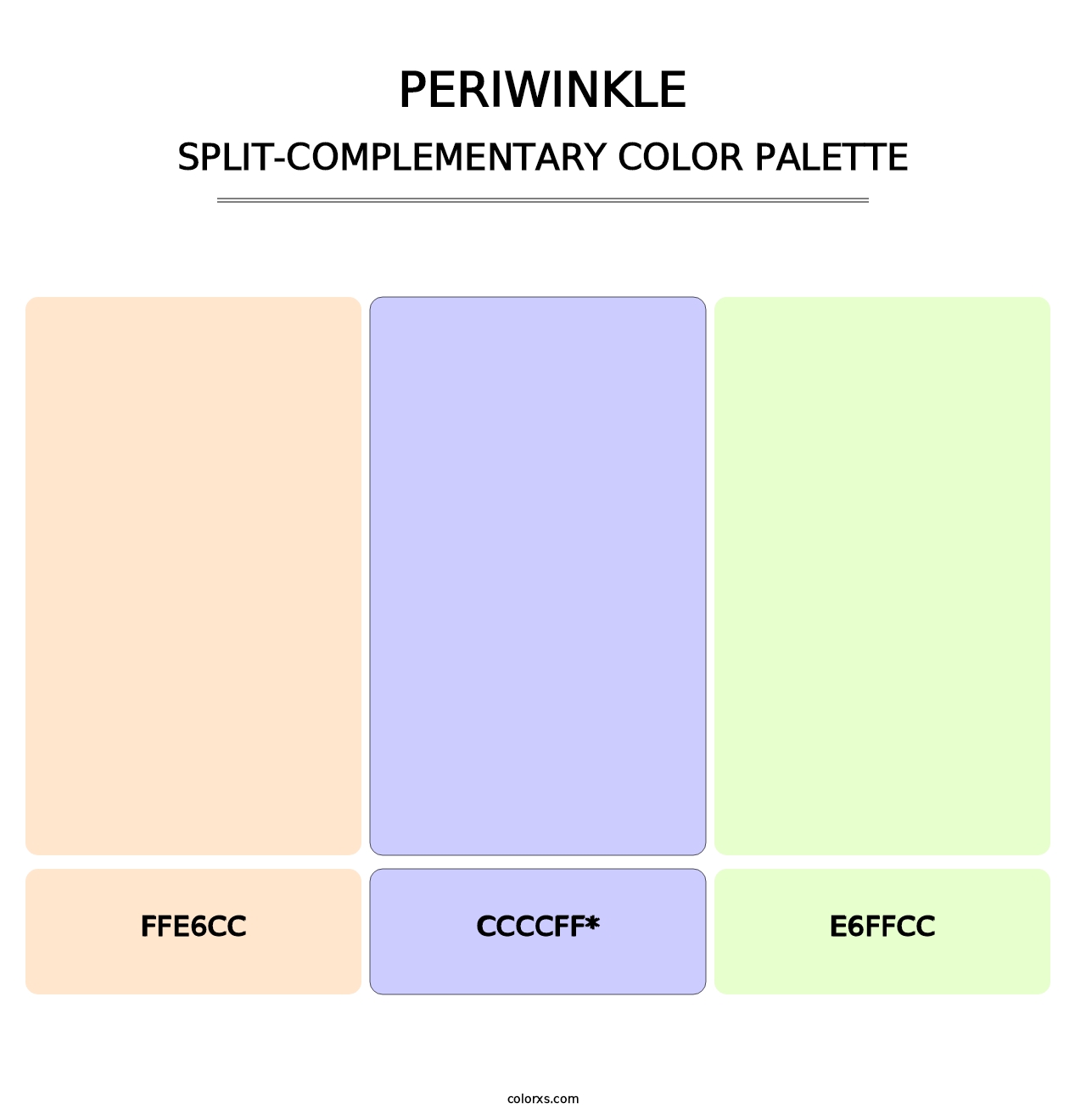 Periwinkle - Split-Complementary Color Palette