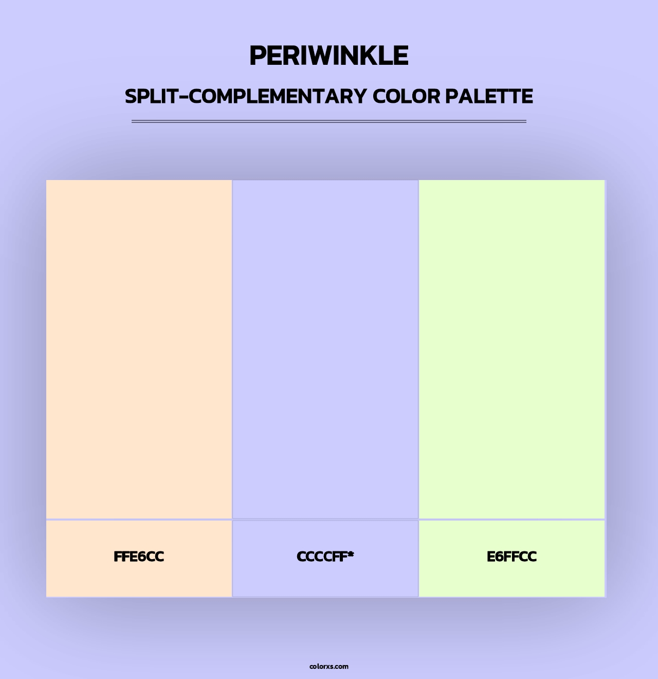 Periwinkle - Split-Complementary Color Palette