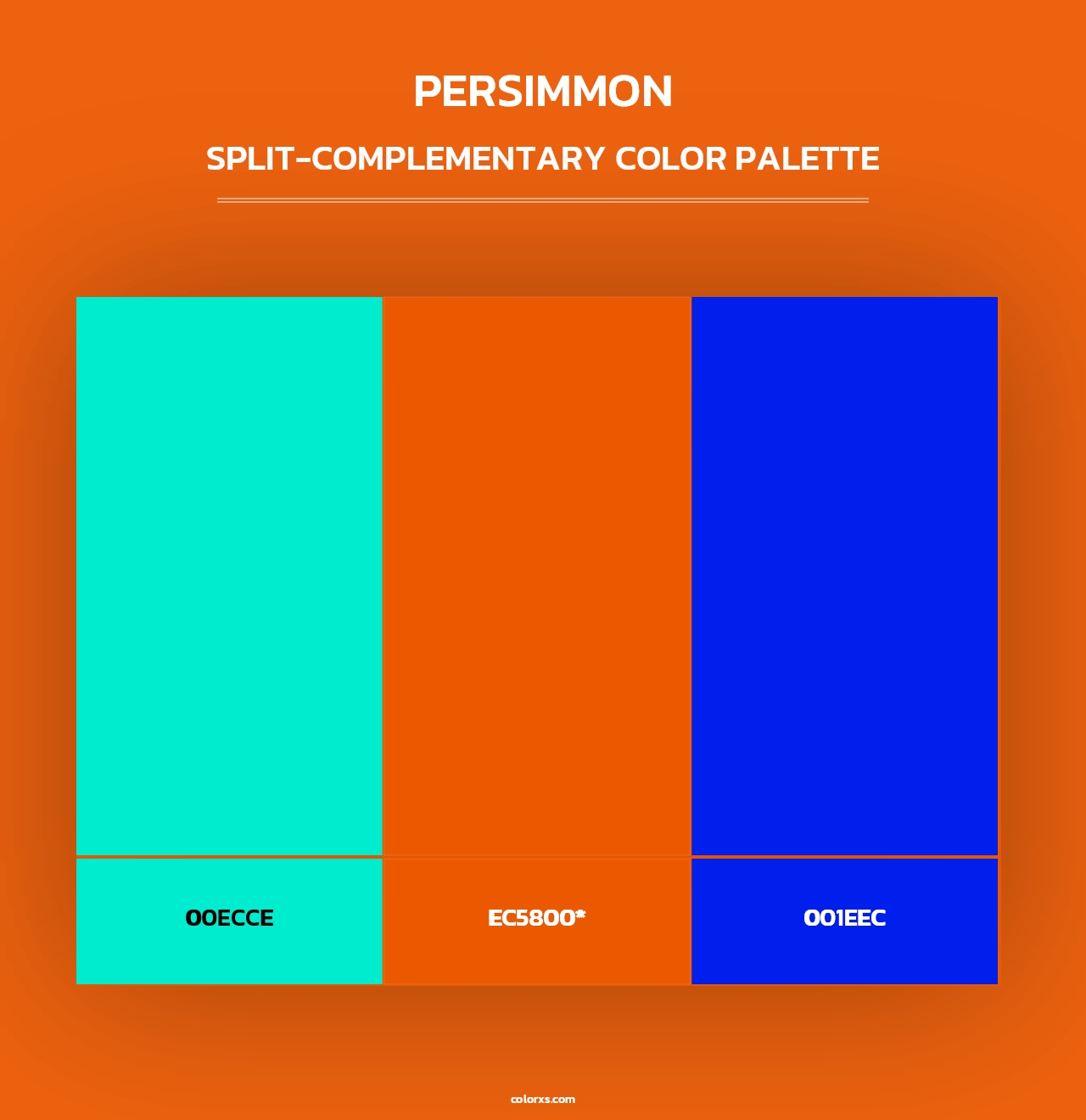 Persimmon - Split-Complementary Color Palette
