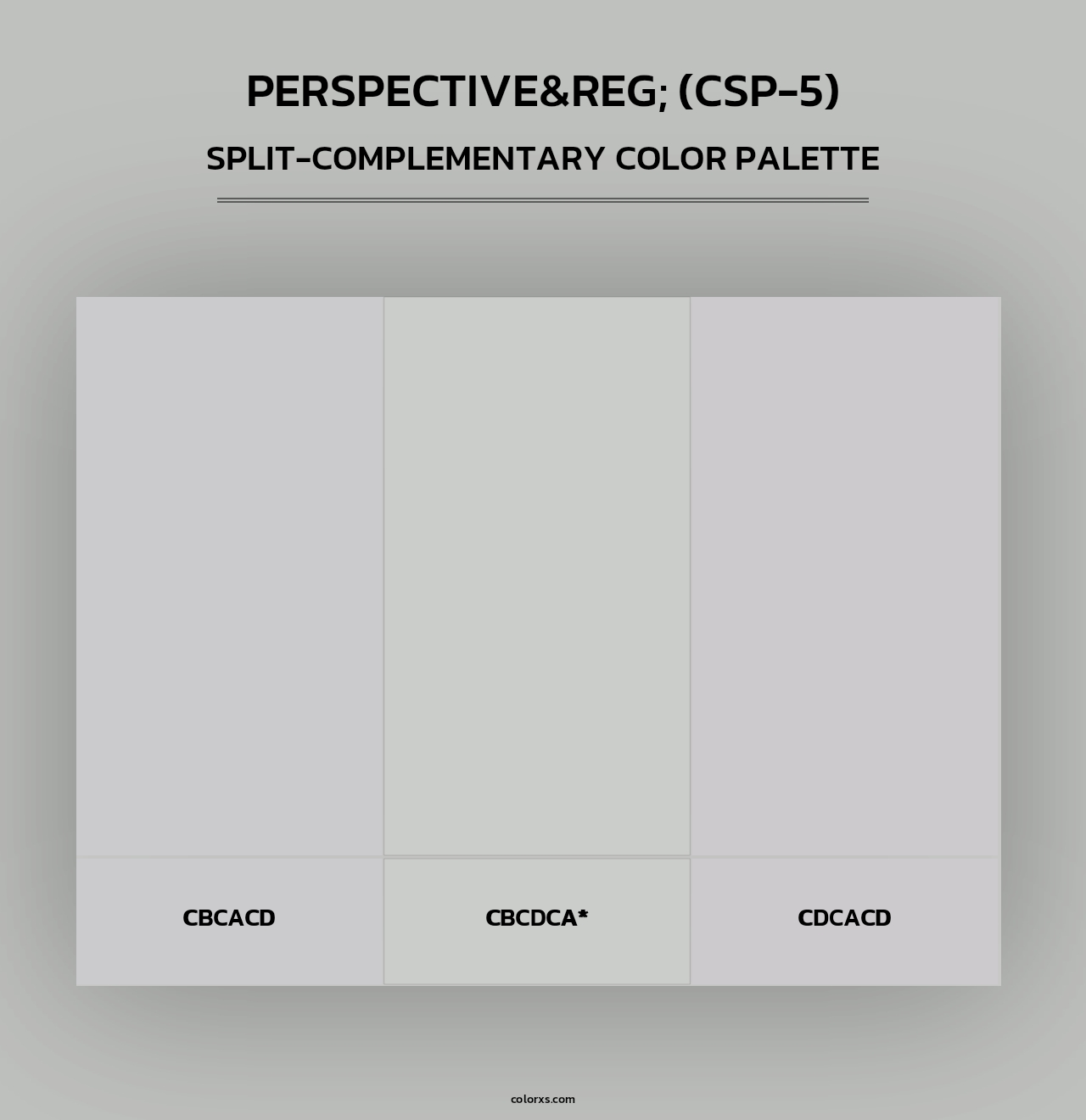 Perspective&reg; (CSP-5) - Split-Complementary Color Palette