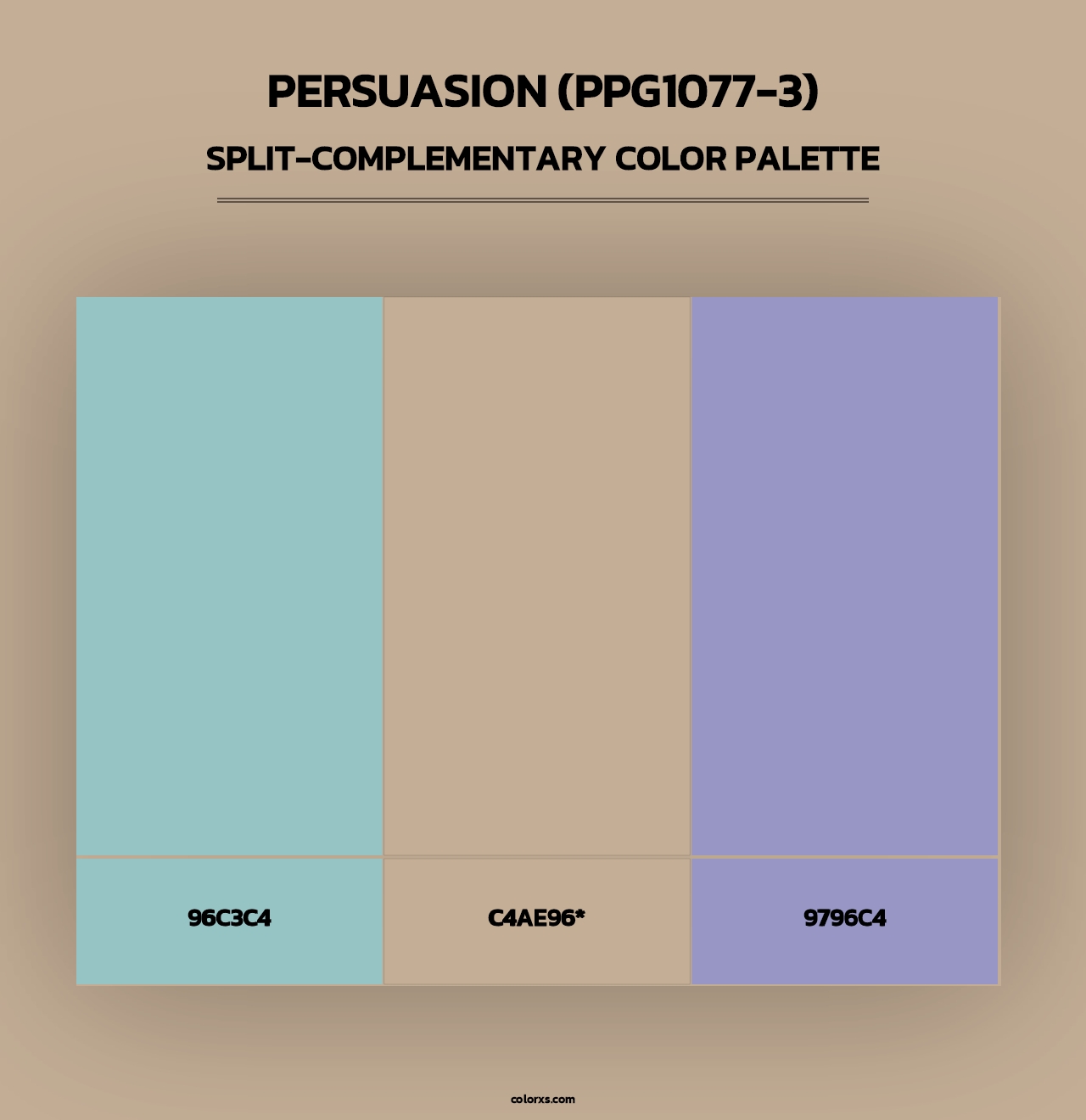 Persuasion (PPG1077-3) - Split-Complementary Color Palette