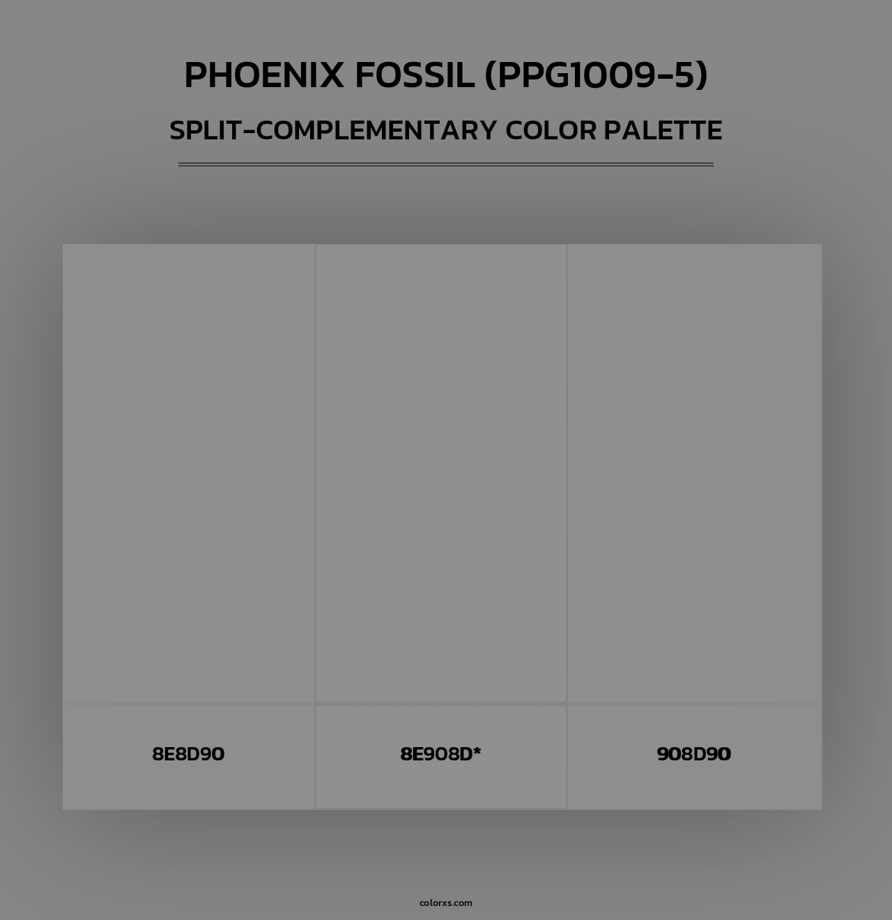 Phoenix Fossil (PPG1009-5) - Split-Complementary Color Palette