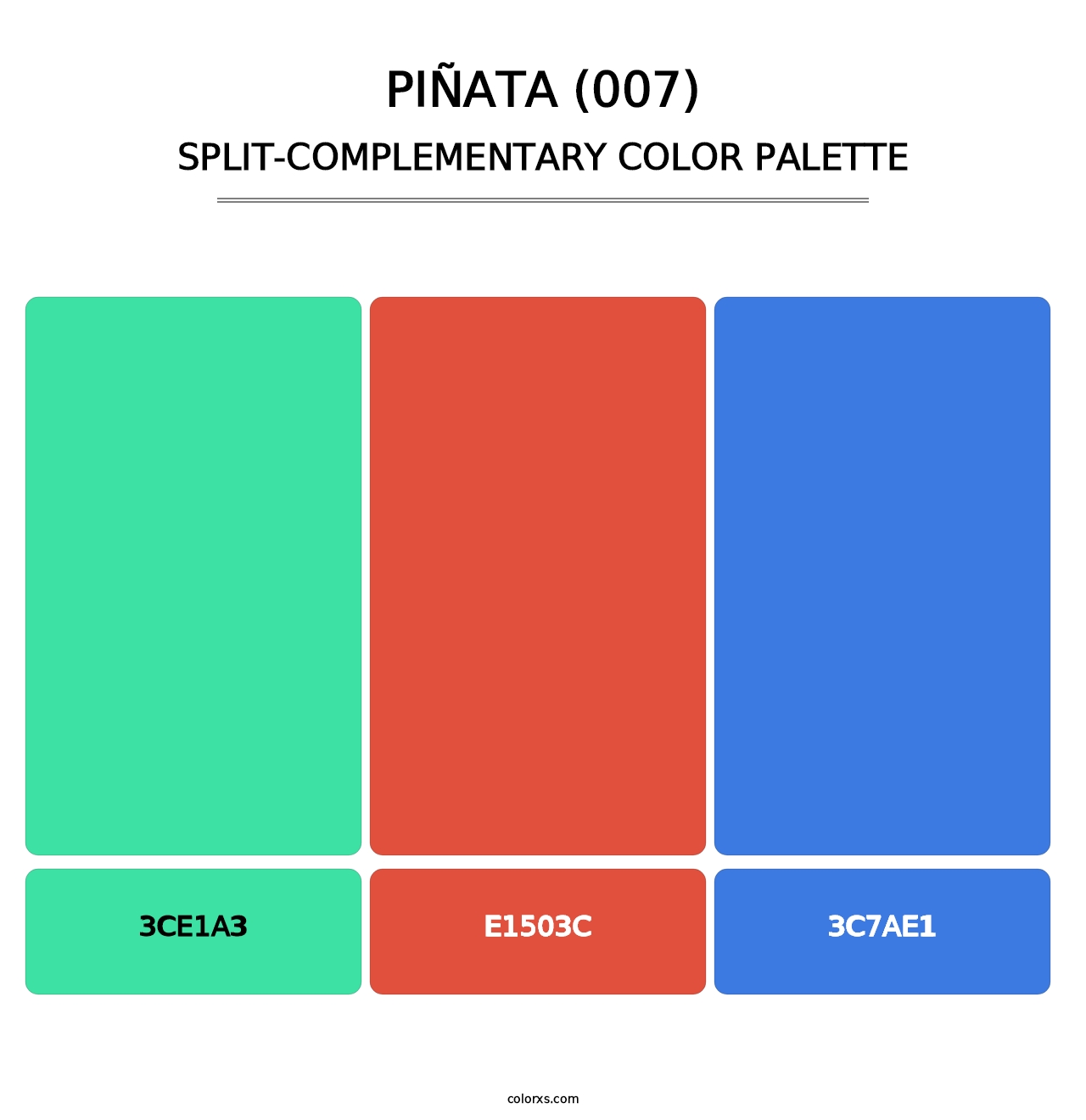 Piñata (007) - Split-Complementary Color Palette