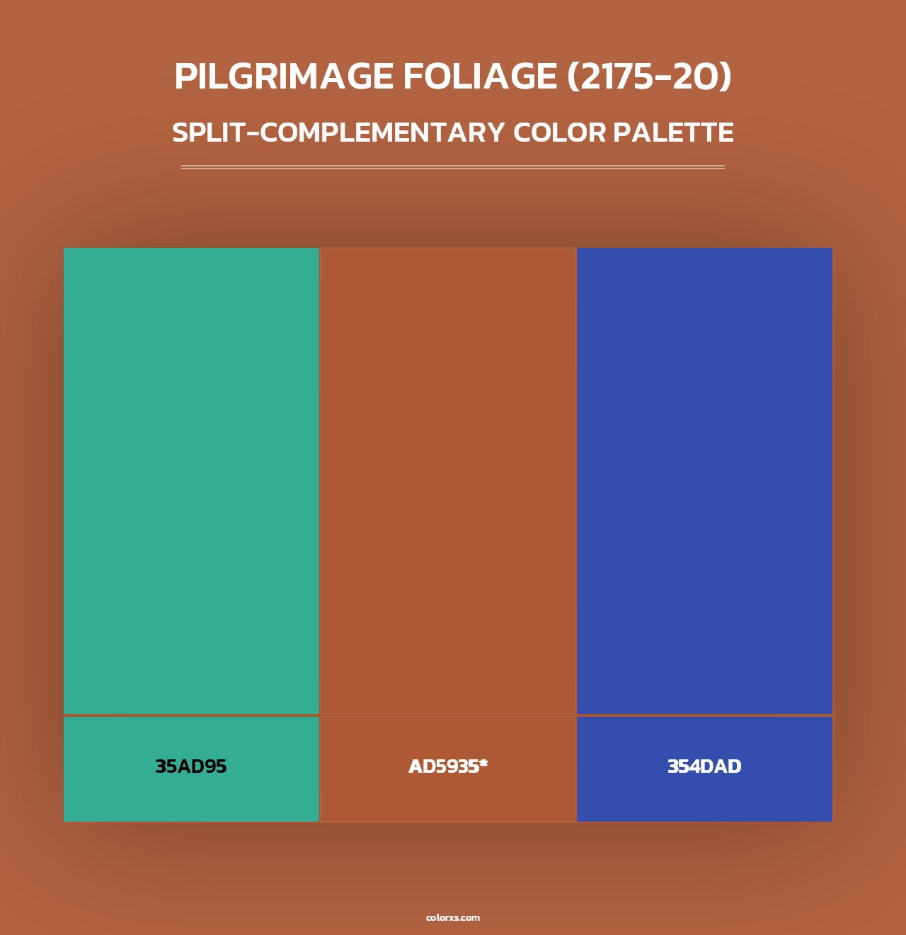 Pilgrimage Foliage (2175-20) - Split-Complementary Color Palette