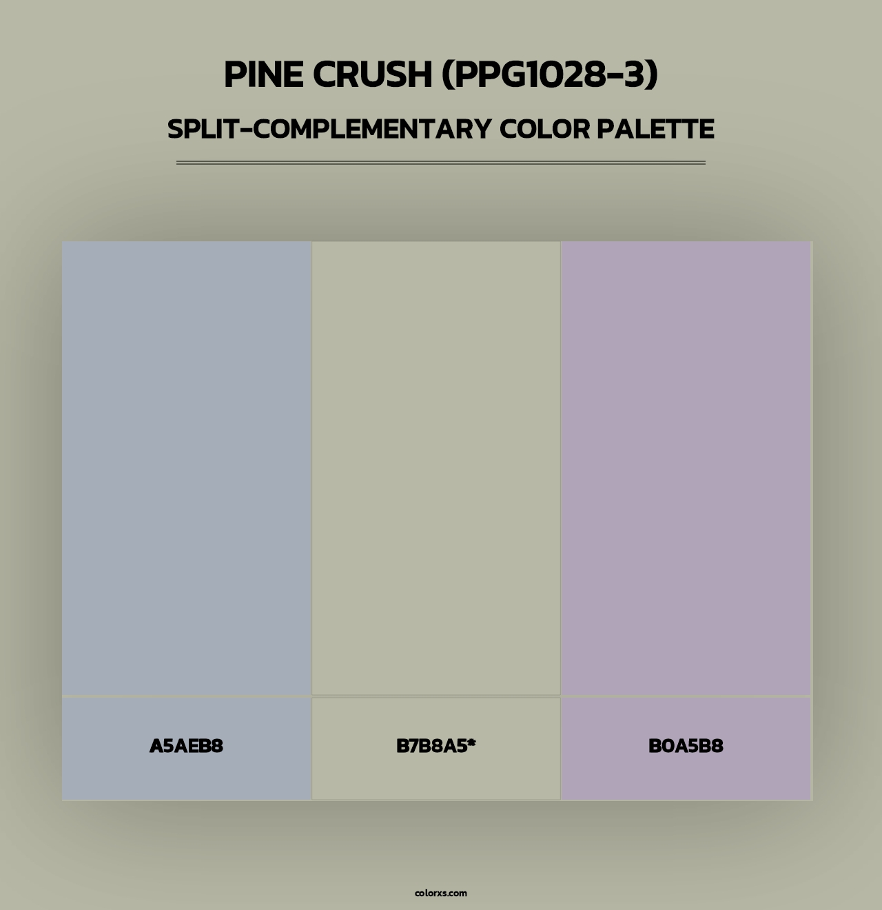 Pine Crush (PPG1028-3) - Split-Complementary Color Palette