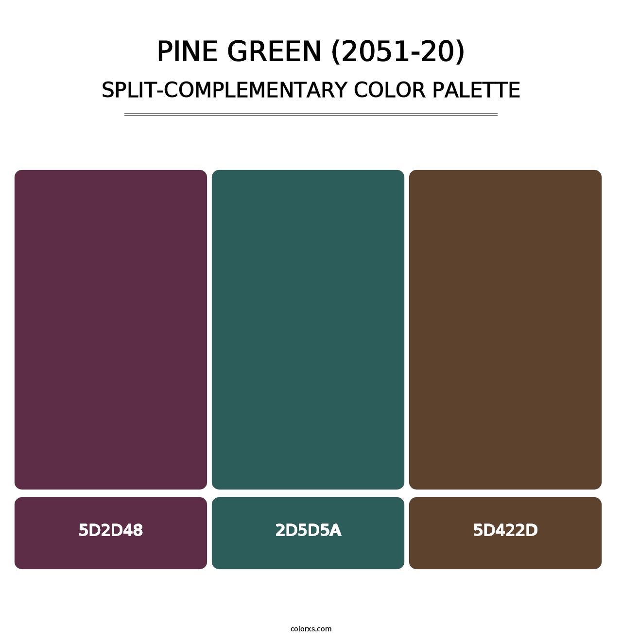 Pine Green (2051-20) - Split-Complementary Color Palette
