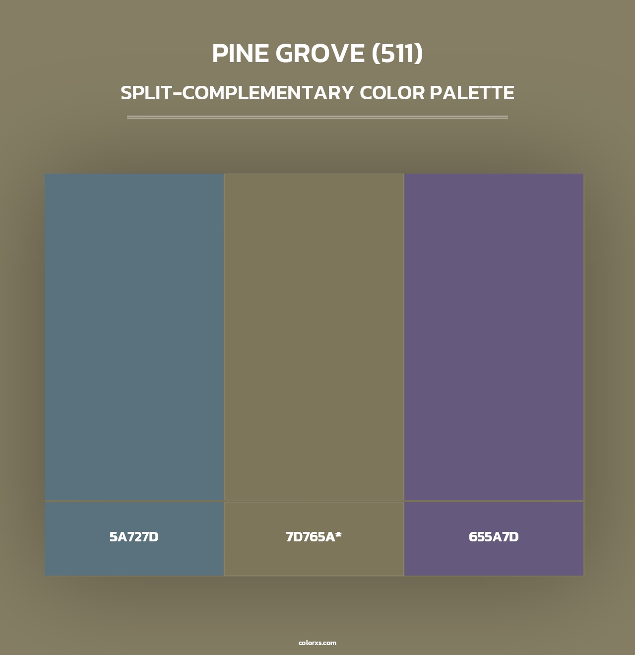 Pine Grove (511) - Split-Complementary Color Palette