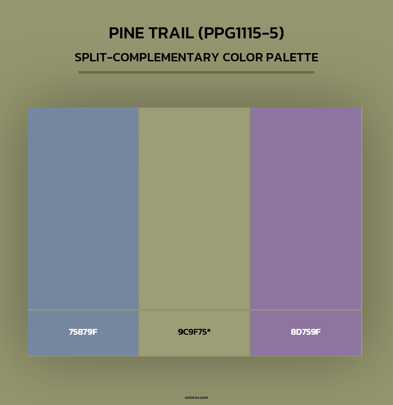 Pine Trail (PPG1115-5) - Split-Complementary Color Palette