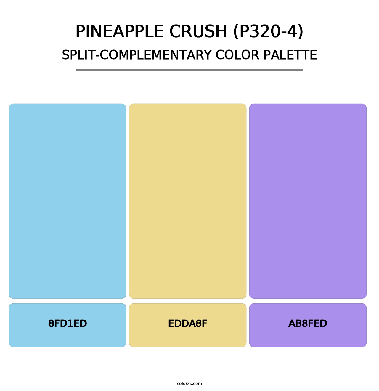 Pineapple Crush (P320-4) - Split-Complementary Color Palette