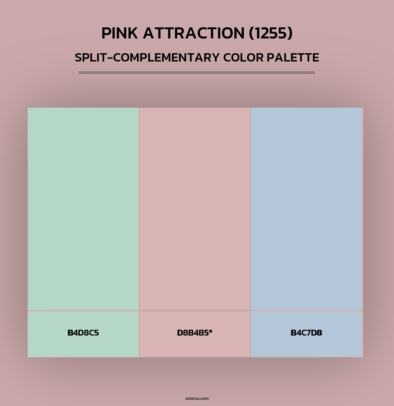 Pink Attraction (1255) - Split-Complementary Color Palette