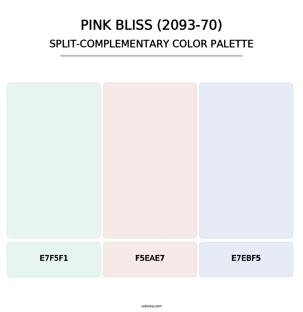 Pink Bliss (2093-70) - Split-Complementary Color Palette