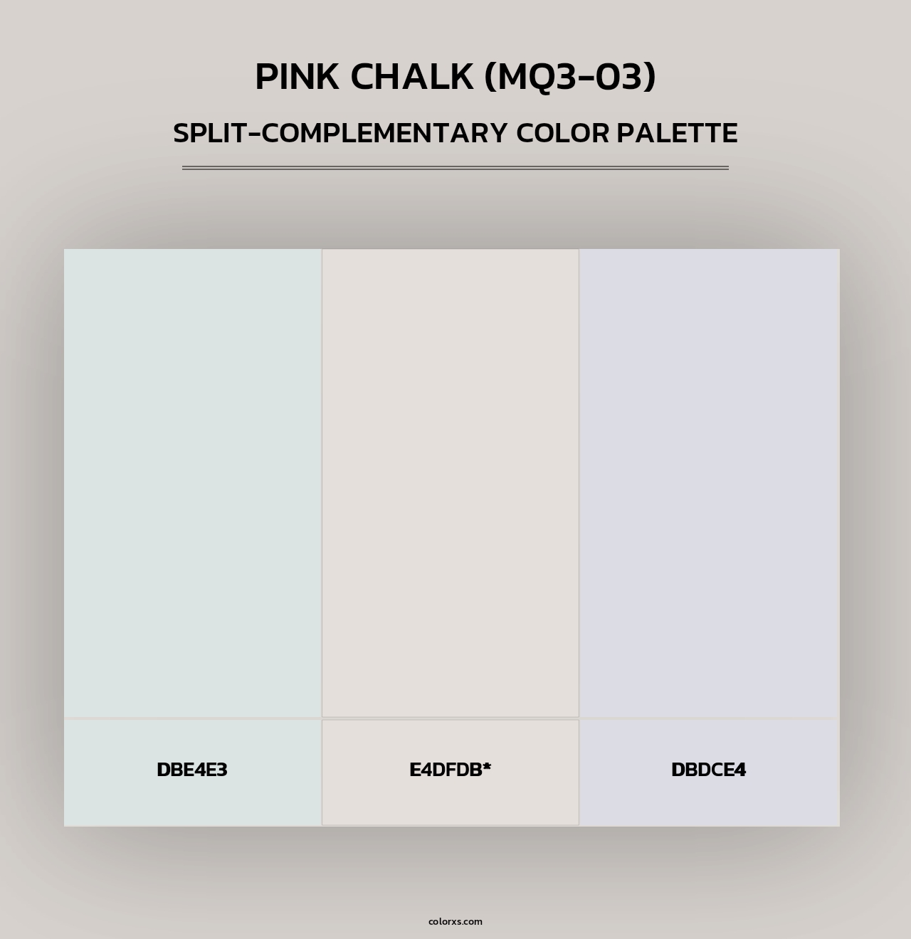 Pink Chalk (MQ3-03) - Split-Complementary Color Palette