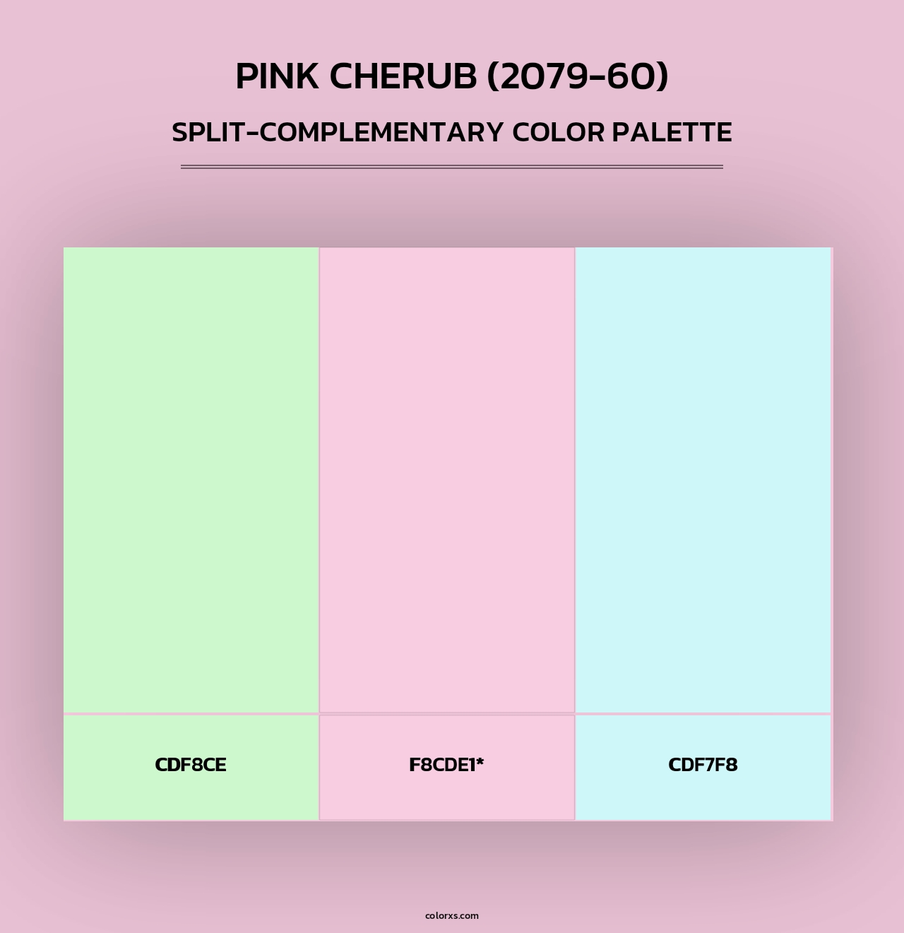 Pink Cherub (2079-60) - Split-Complementary Color Palette