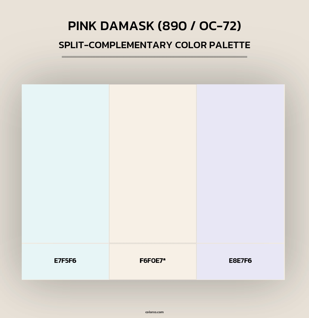 Pink Damask (890 / OC-72) - Split-Complementary Color Palette