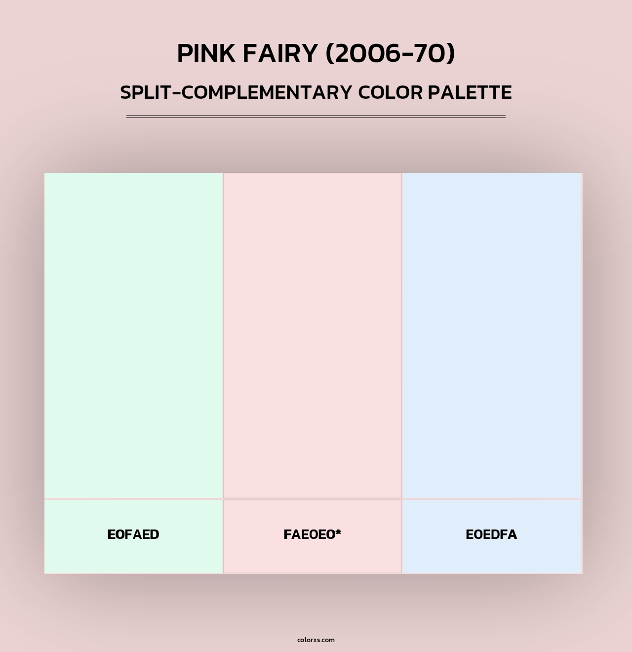 Pink Fairy (2006-70) - Split-Complementary Color Palette