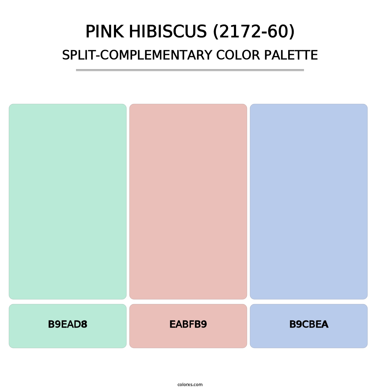 Pink Hibiscus (2172-60) - Split-Complementary Color Palette