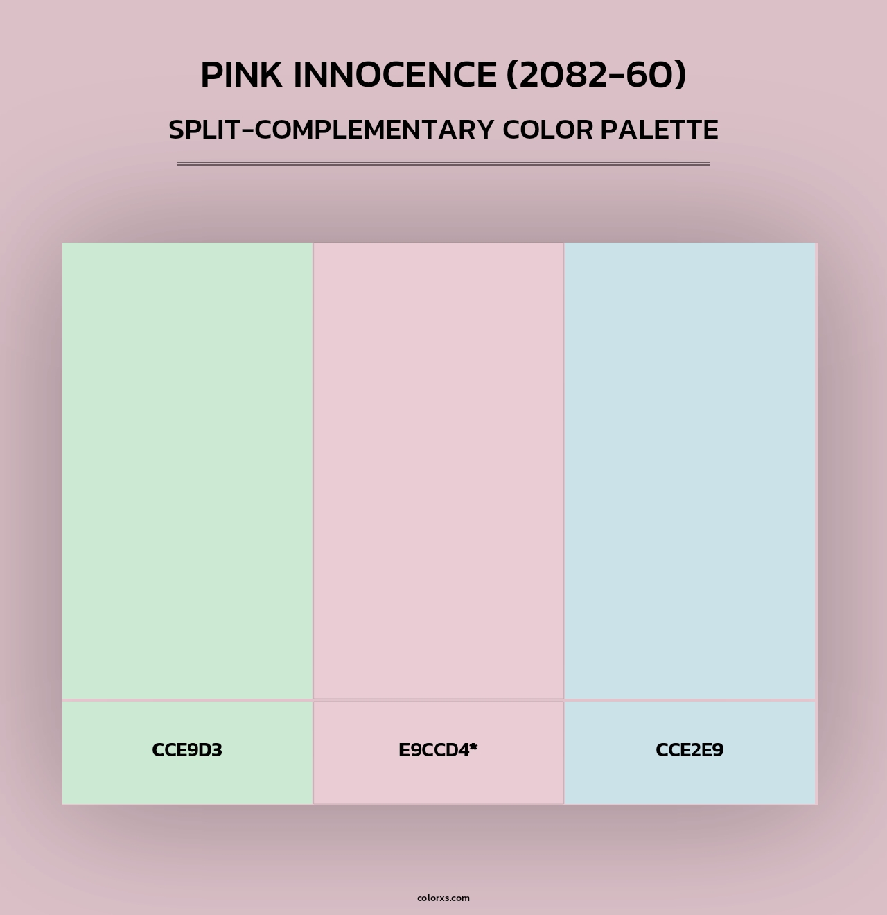 Pink Innocence (2082-60) - Split-Complementary Color Palette