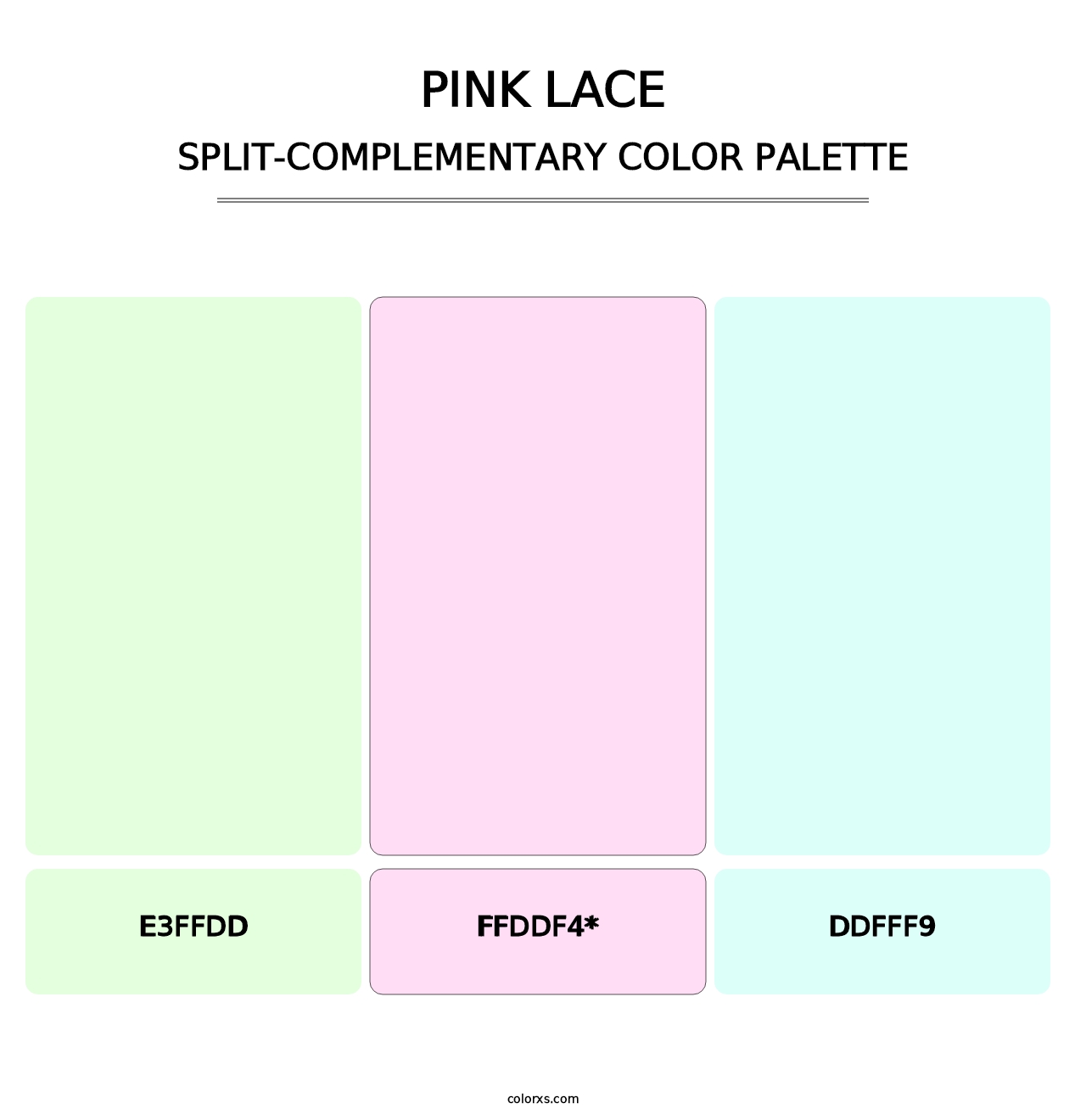 Pink Lace - Split-Complementary Color Palette