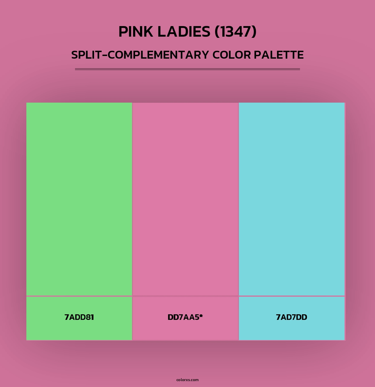 Pink Ladies (1347) - Split-Complementary Color Palette