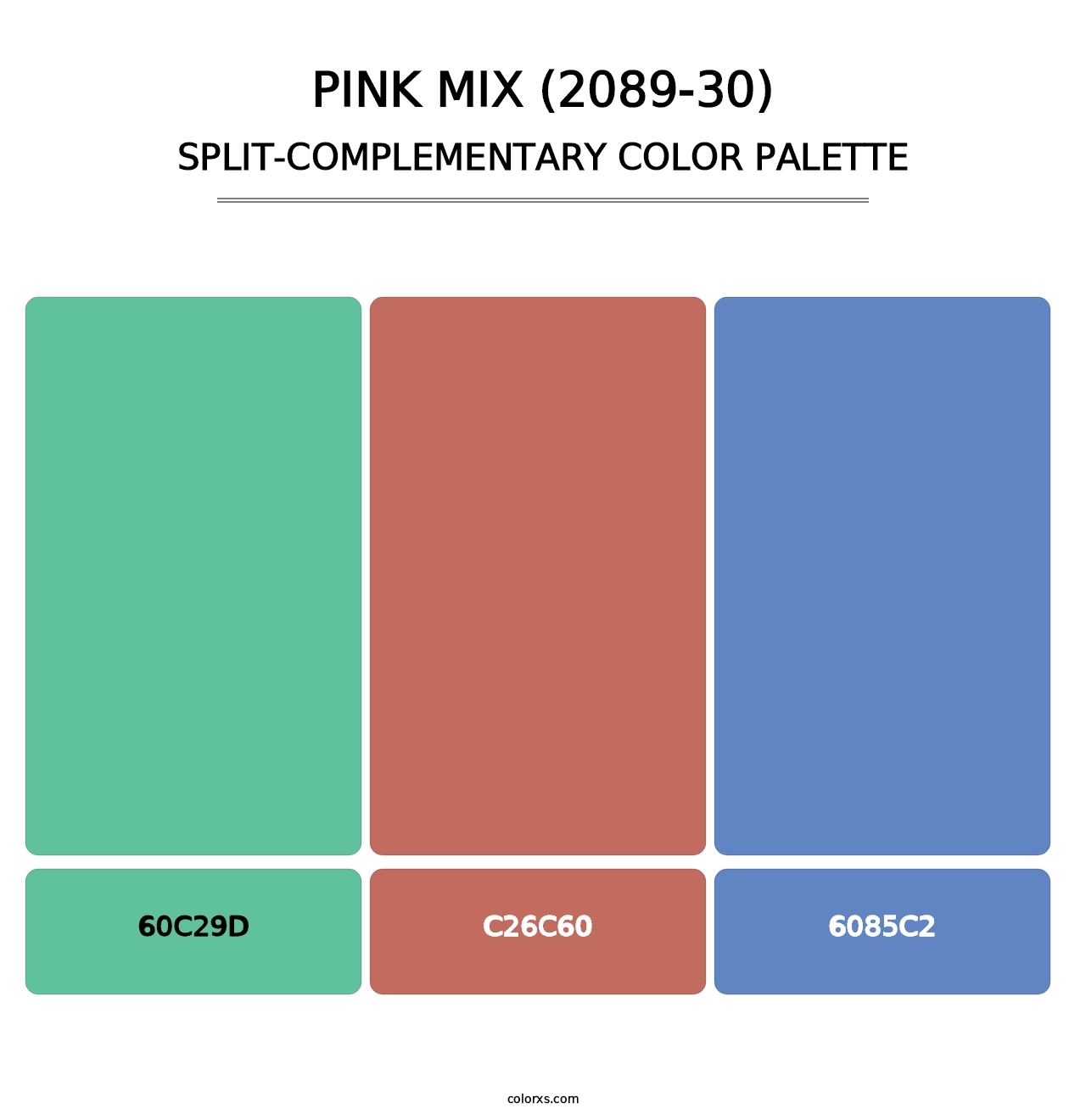 Pink Mix (2089-30) - Split-Complementary Color Palette