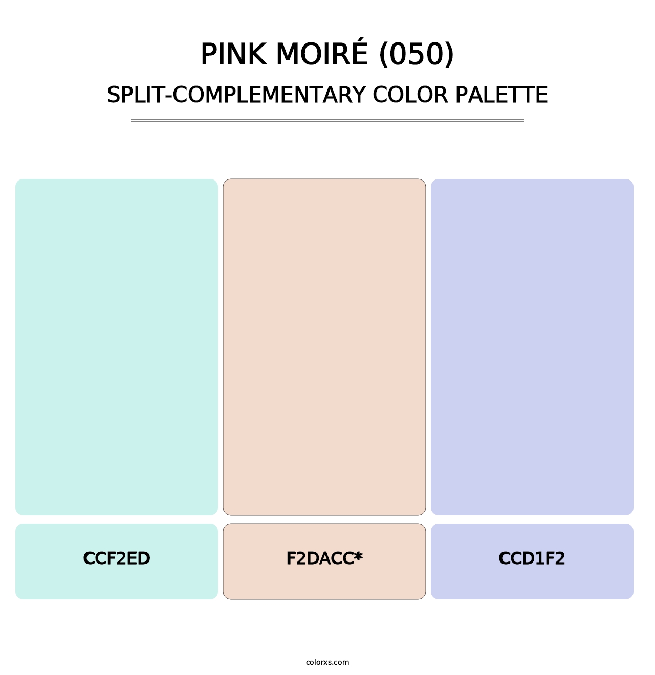 Pink Moiré (050) - Split-Complementary Color Palette