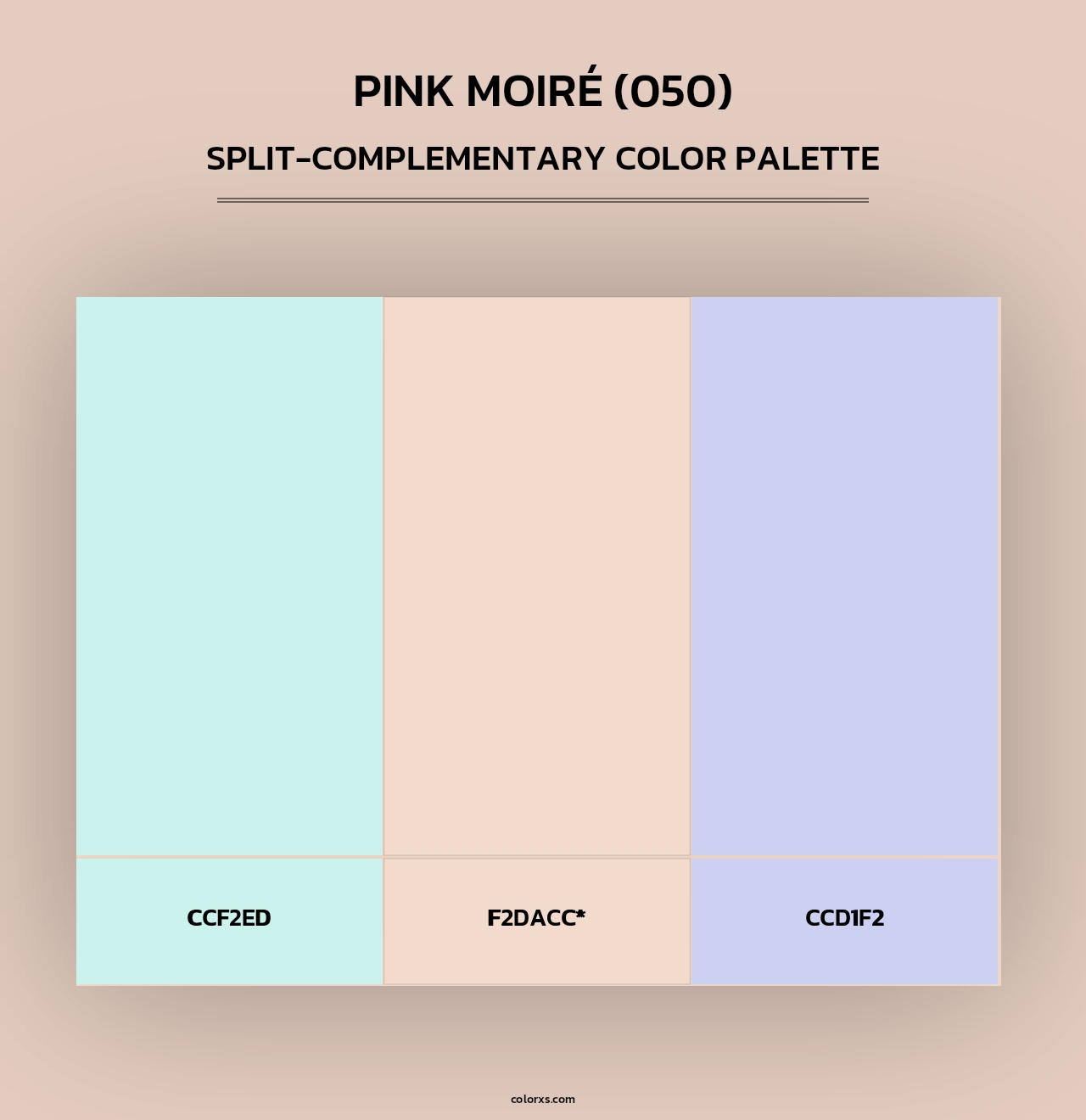 Pink Moiré (050) - Split-Complementary Color Palette