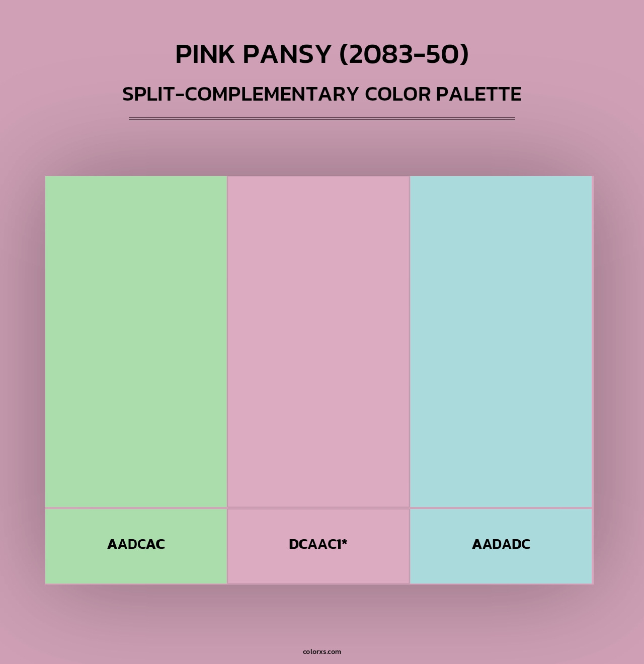 Pink Pansy (2083-50) - Split-Complementary Color Palette