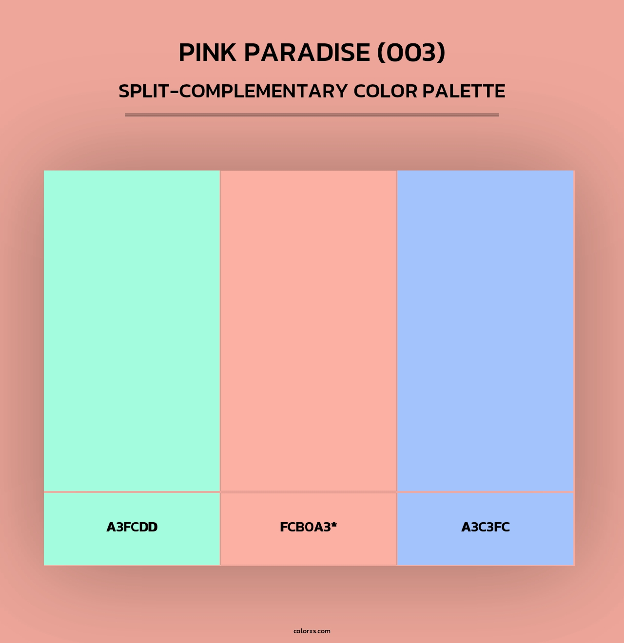 Pink Paradise (003) - Split-Complementary Color Palette