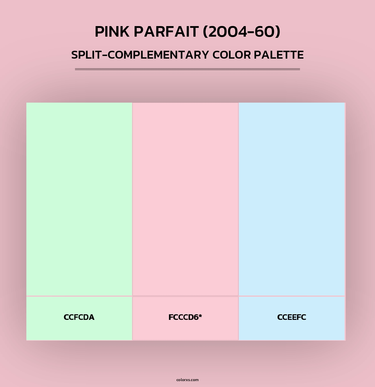 Pink Parfait (2004-60) - Split-Complementary Color Palette