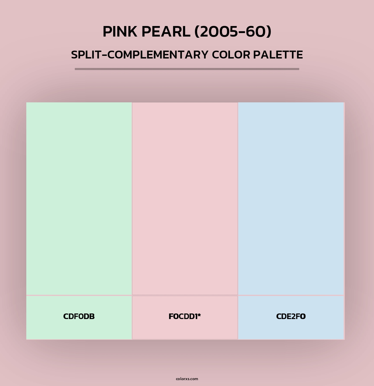 Pink Pearl (2005-60) - Split-Complementary Color Palette
