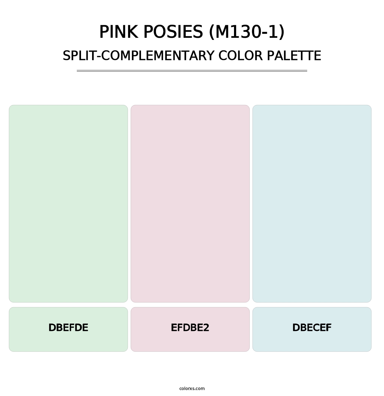 Pink Posies (M130-1) - Split-Complementary Color Palette
