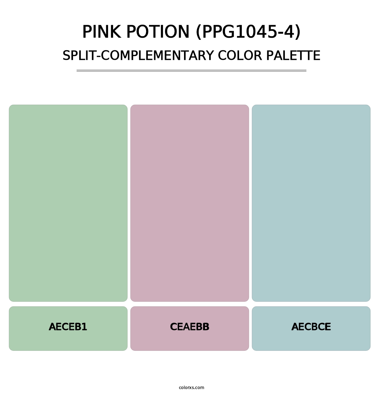 Pink Potion (PPG1045-4) - Split-Complementary Color Palette