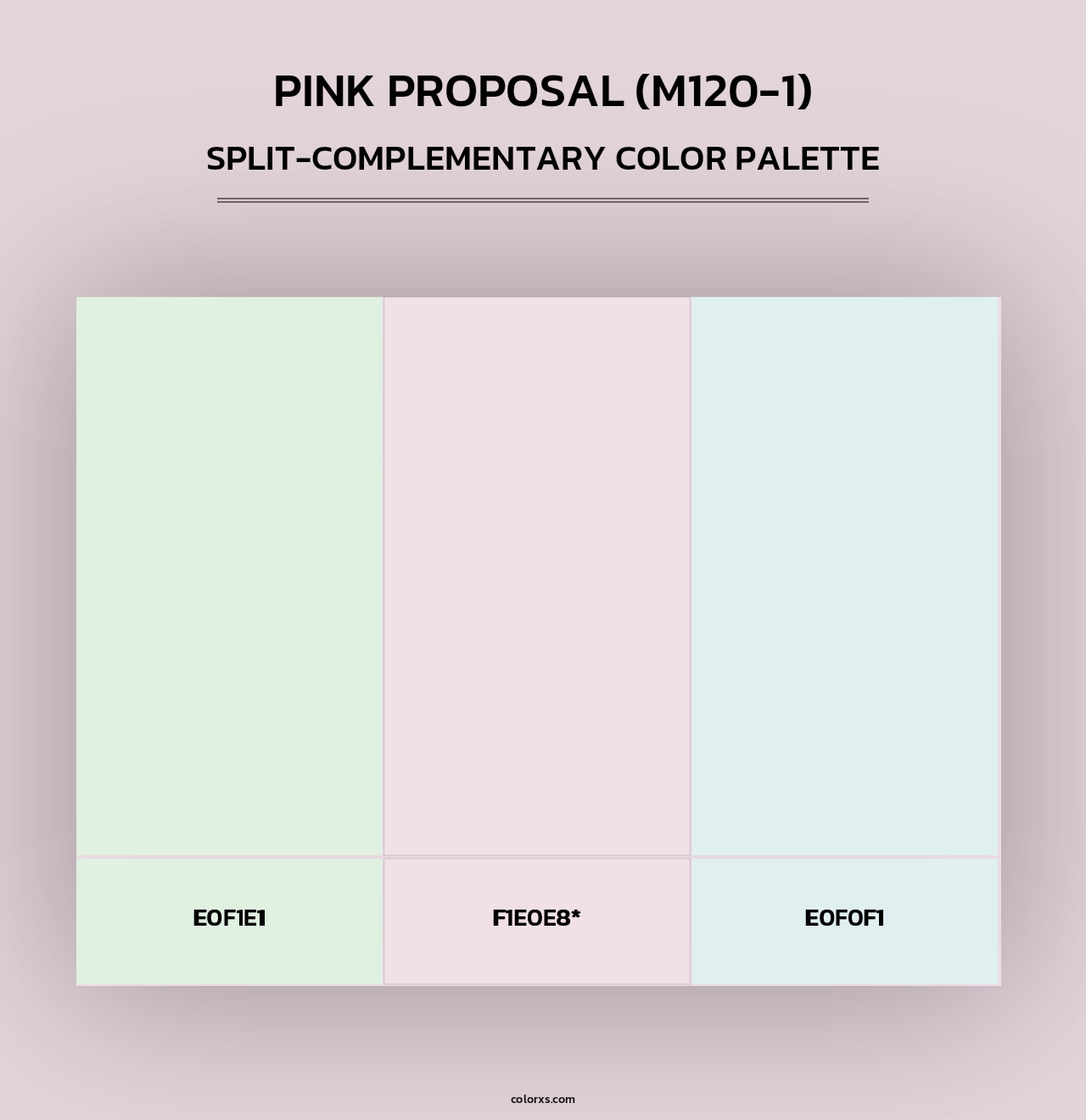 Pink Proposal (M120-1) - Split-Complementary Color Palette