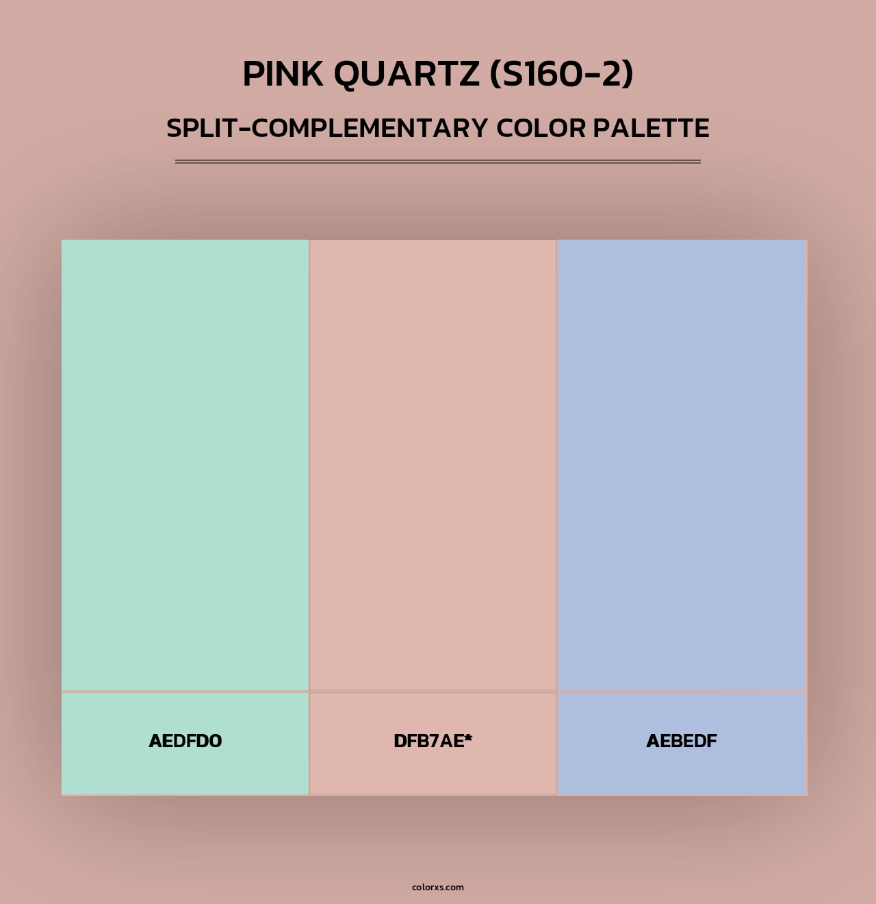 Pink Quartz (S160-2) - Split-Complementary Color Palette