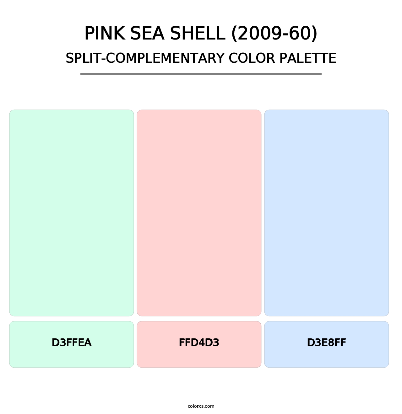 Pink Sea Shell (2009-60) - Split-Complementary Color Palette