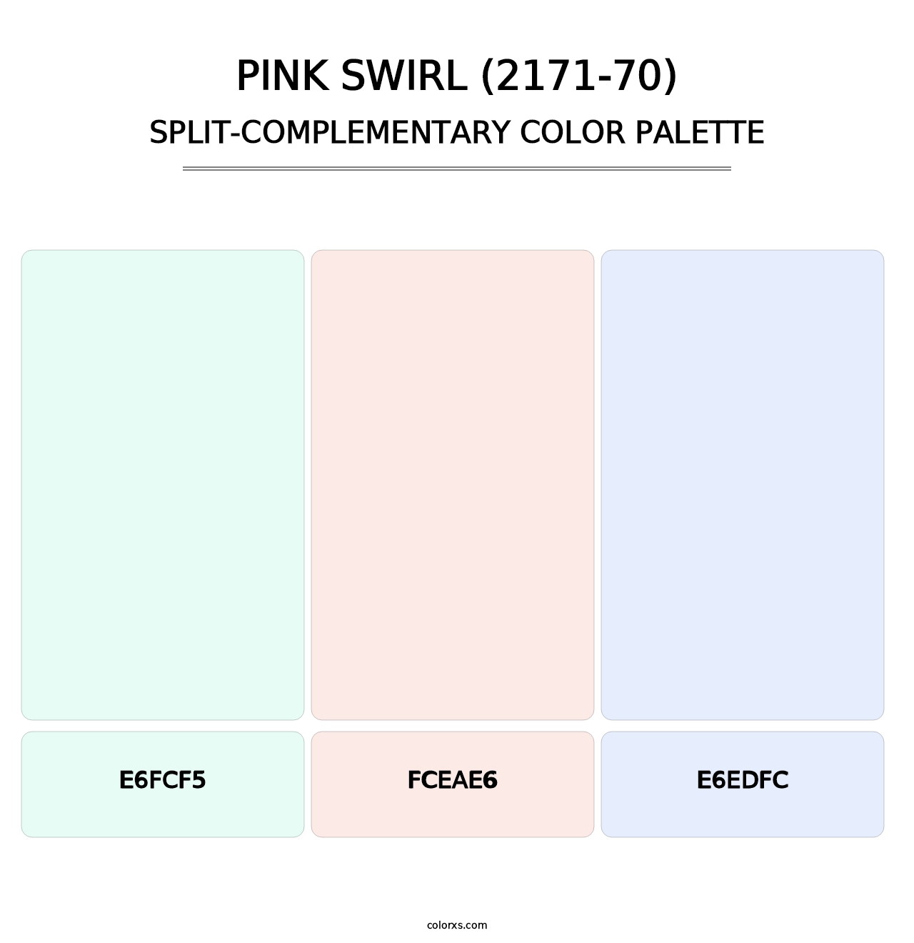 Pink Swirl (2171-70) - Split-Complementary Color Palette