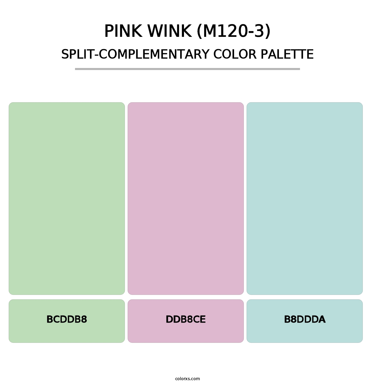 Pink Wink (M120-3) - Split-Complementary Color Palette