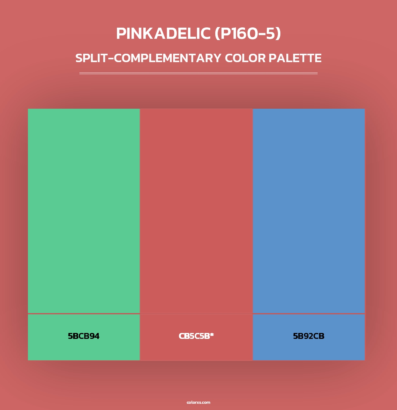 Pinkadelic (P160-5) - Split-Complementary Color Palette